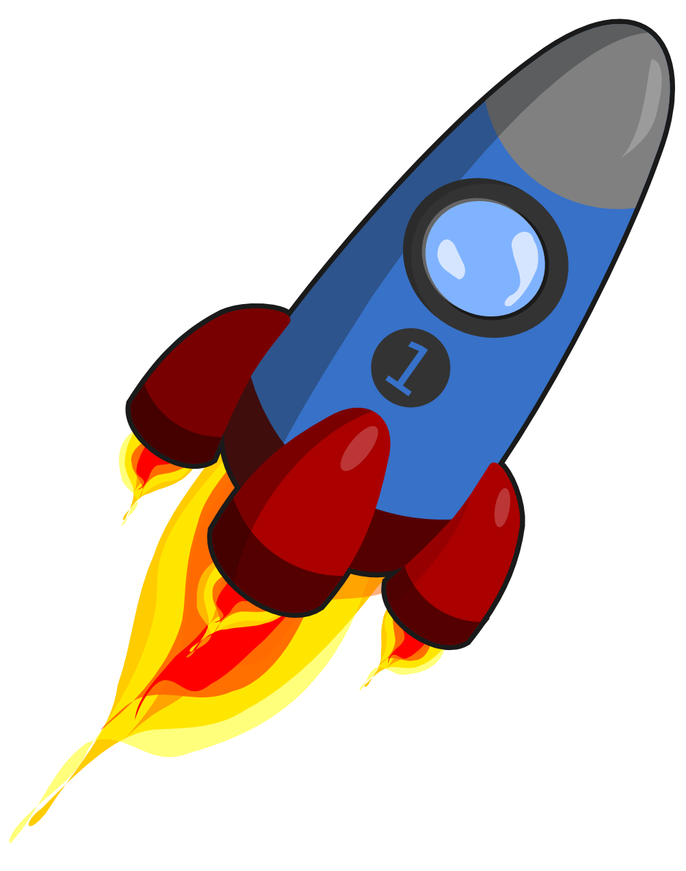 Vector rocket clipart