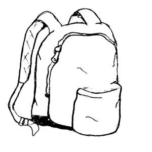 Backpack clipart 7