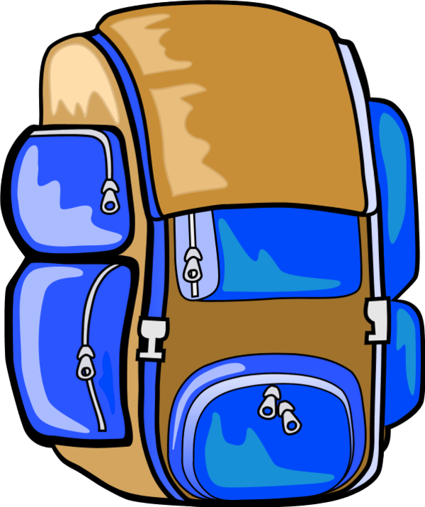 Backpack vector clip art
