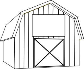 Black white barn clip art at vector clip art 2