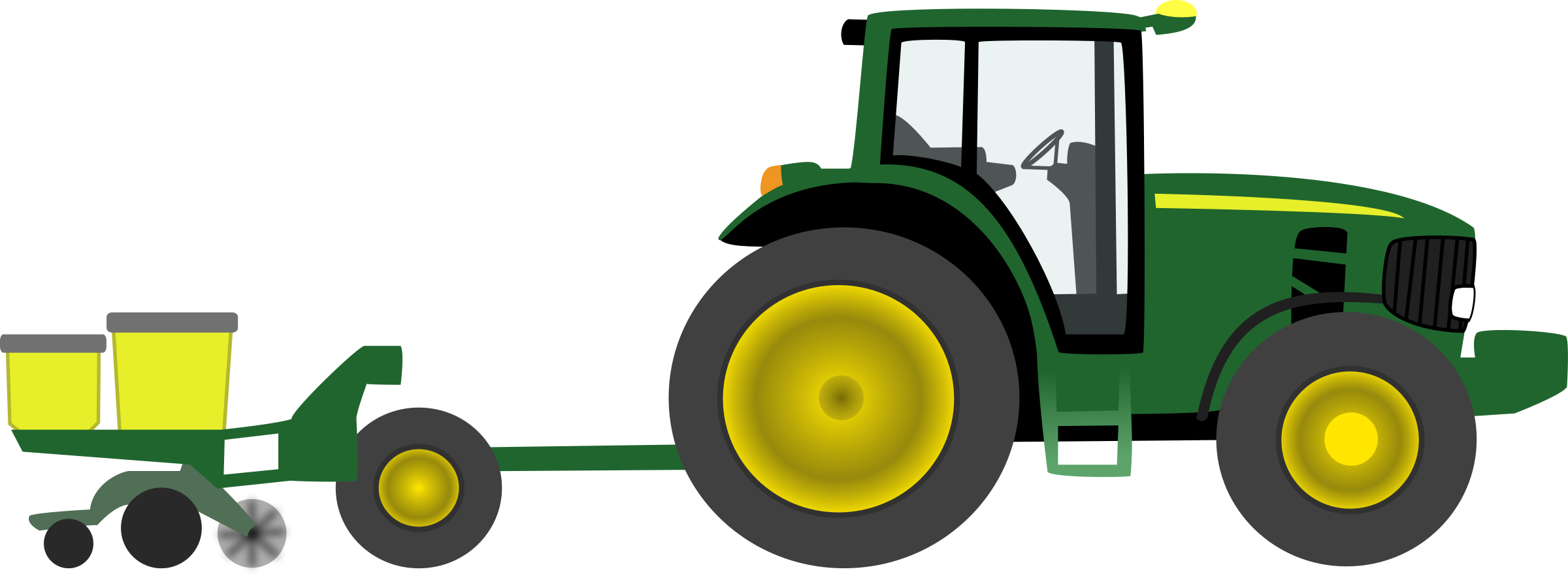 Clipart farm tractor with planter
