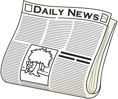 Digital newspaper by states clipart
