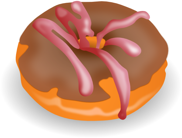 Donut doughnut clip art at vector clip art