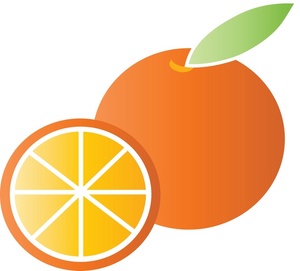 Fruit clipart image orange