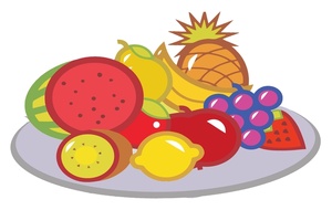 Fruit platter clipart
