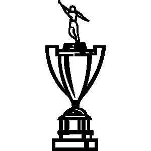 General artwork trophy trophies crests cup clipart lineart