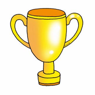 Gold star trophy clipart