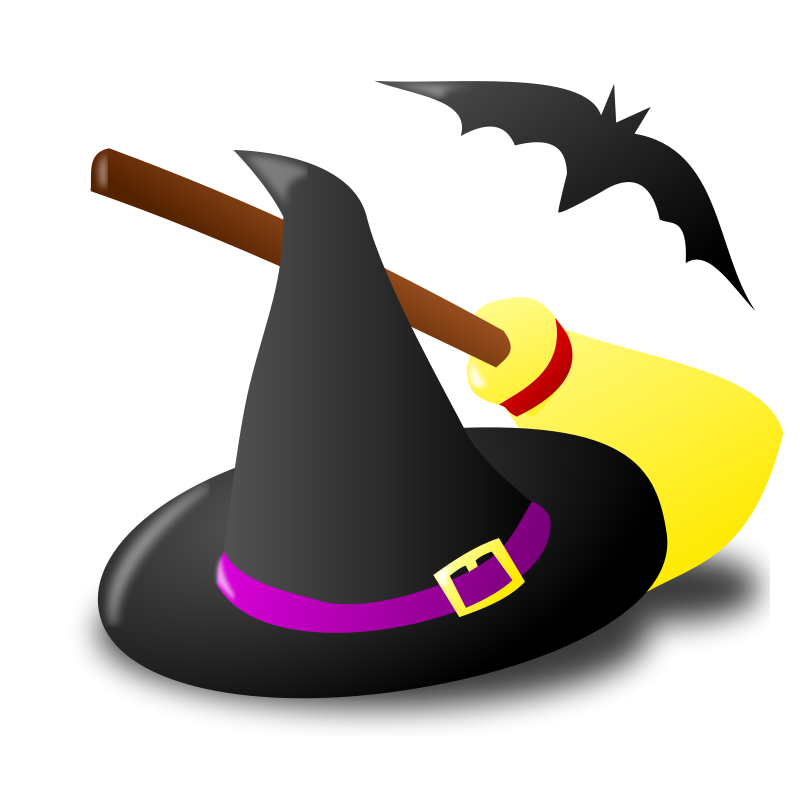 Graphics of halloween witches and sorceress clipart