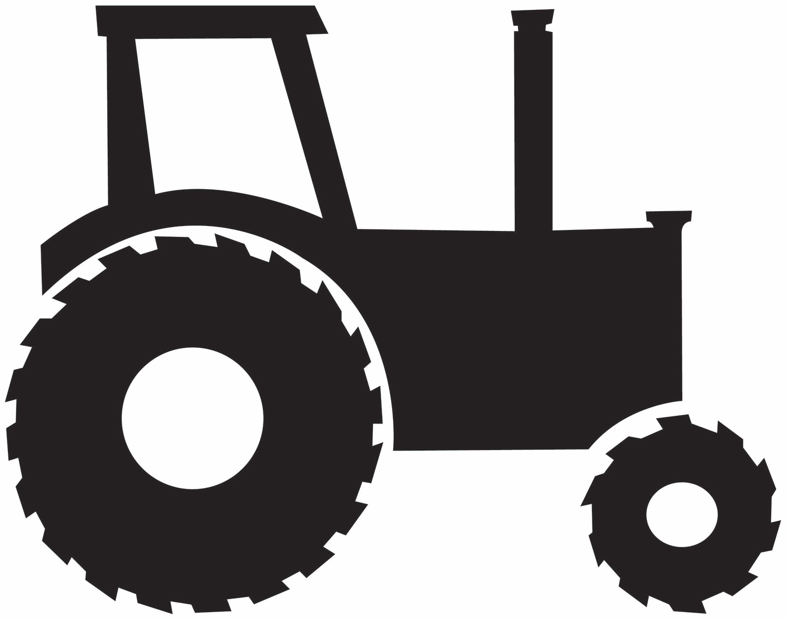 Outline tractor clipart free clip art images