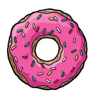Simpsons donut clipart