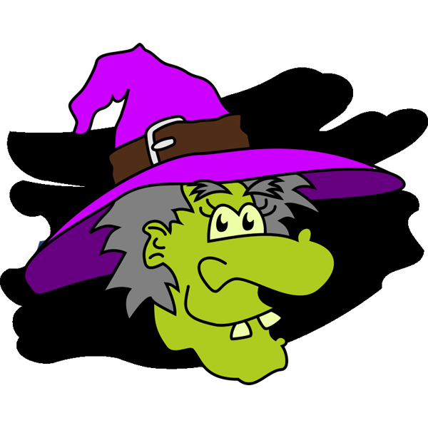 Witch face clip art