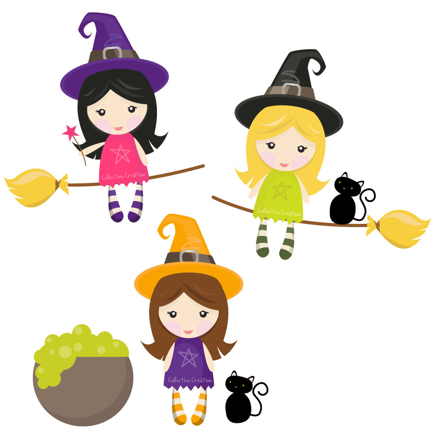 Witches cliparts