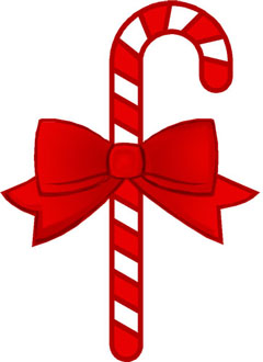 Candy cane free christmas clipart