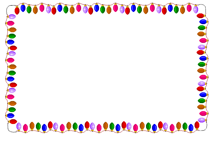 Christmas lights border animations christmas clipart