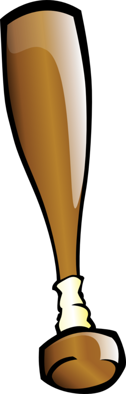 Clip art of a baseball bat clipart 2