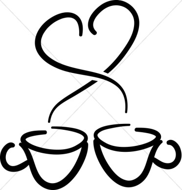 Coffee cup coffee hour clipart church refreshments clipart