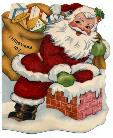 Free clip art from vintage holiday crafts santa claus 2
