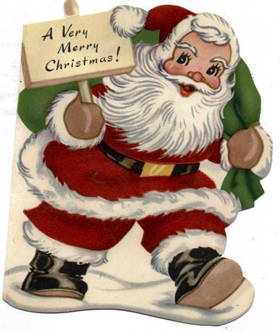 Free clip art from vintage holiday crafts santa claus 3