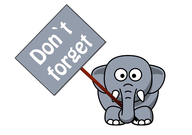 Just a reminder elephant clipart