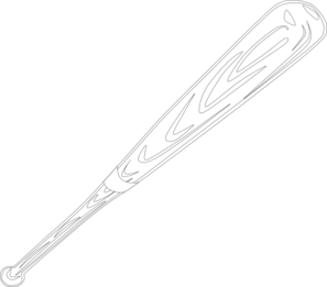 White baseball bat clip art at vector clip art