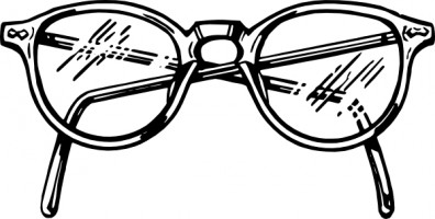 Eye glasses clip art free vector in open office drawing svg svg