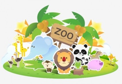 Free zoo background clipart