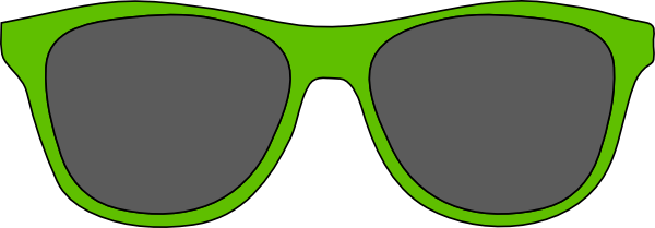 Green glasses clip art at vector clip art