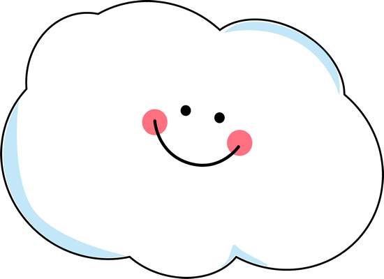 Happy cloud clipart 2