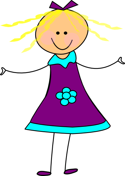 Happy girl clip art images illustrations photos