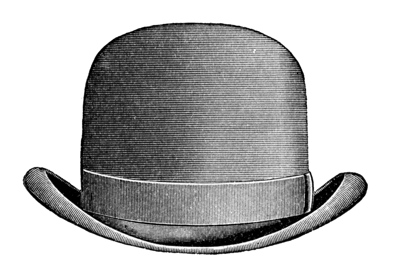 Hat vintage clip art men