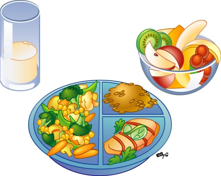 Healthy lunch food clipart