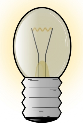 Lightbulb electronic light bulb vector graphics clip art