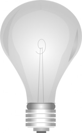 Lightbulb gray light bulb clip art free vector in open office drawing svg