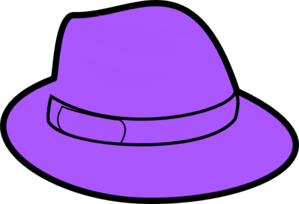 Purple hat clip art at vector clip art
