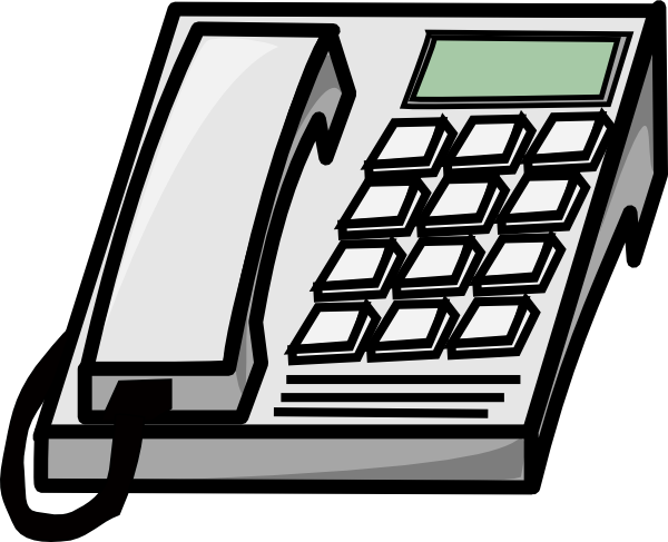 Telephone office phone clip art at vector clip art