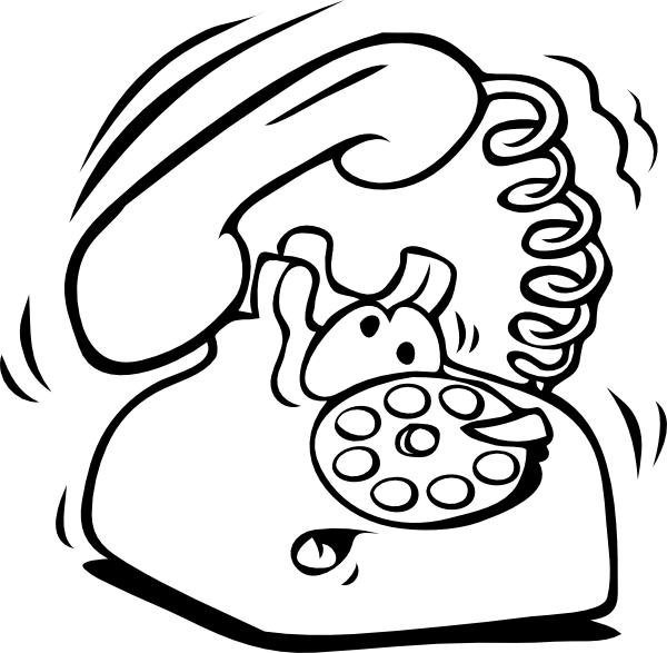 Telephone phone clip art at vector clip art free