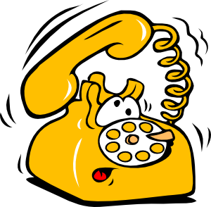 Telephone ringing phone clip art at vector clip art