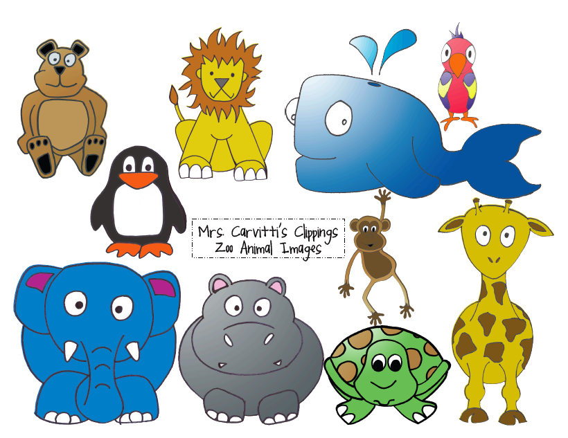Zoo cartoon images clipart