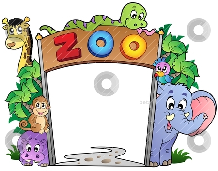 Zoo entrance sign clipart