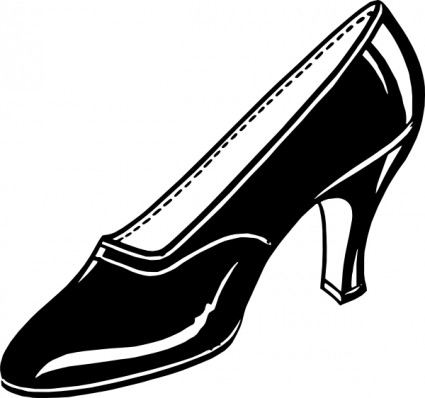 Black shoe clip art free vector in open office drawing svg svg