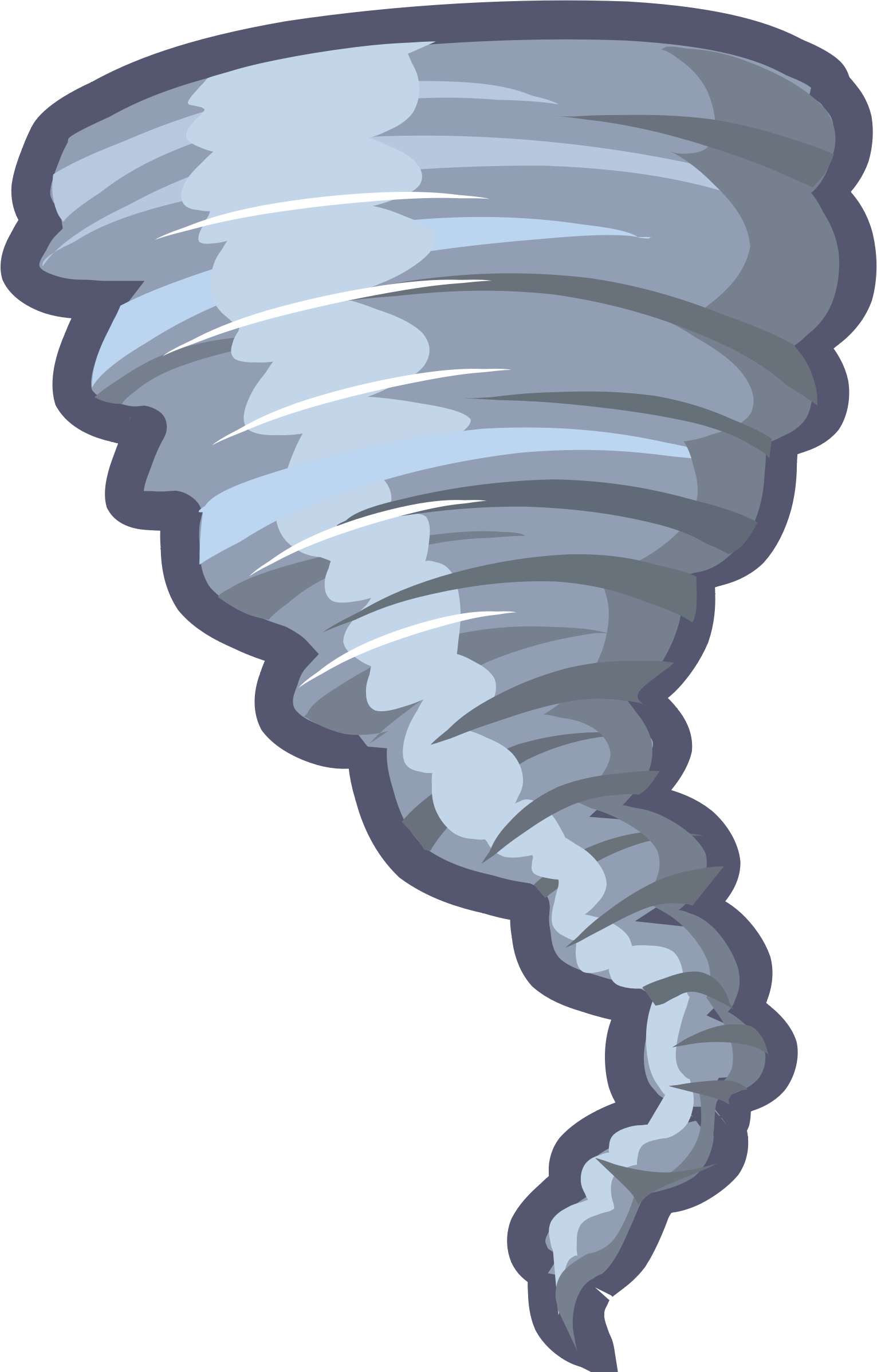 Clipart cartoon tornado animation.