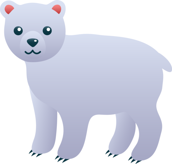 Cute polar bear clip art free clip art
