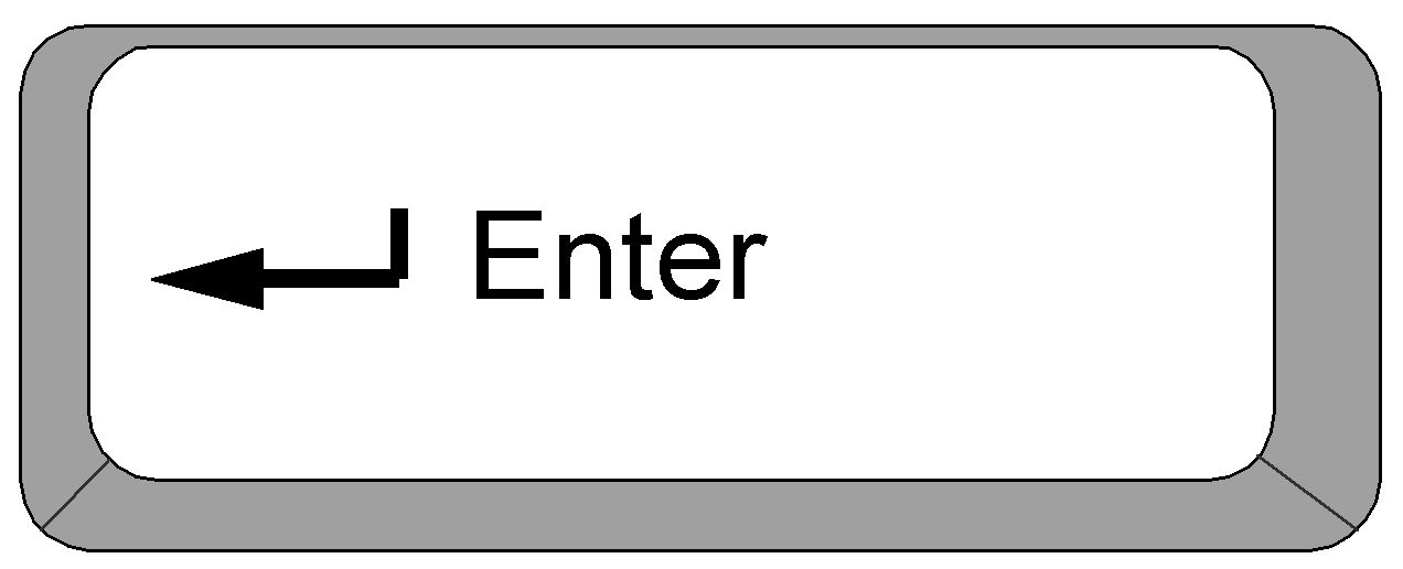Enter key clipart