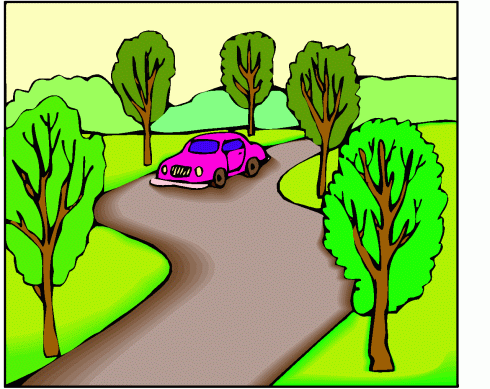 On the road clip art clipart