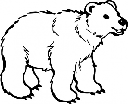 Polar bear bear clip art vector bear graphics