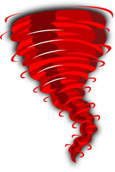 Red tornado clip art at vector clip art