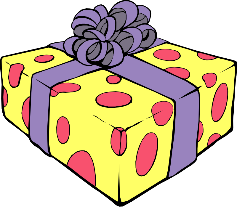 Birthday present clip art free clipart images 2