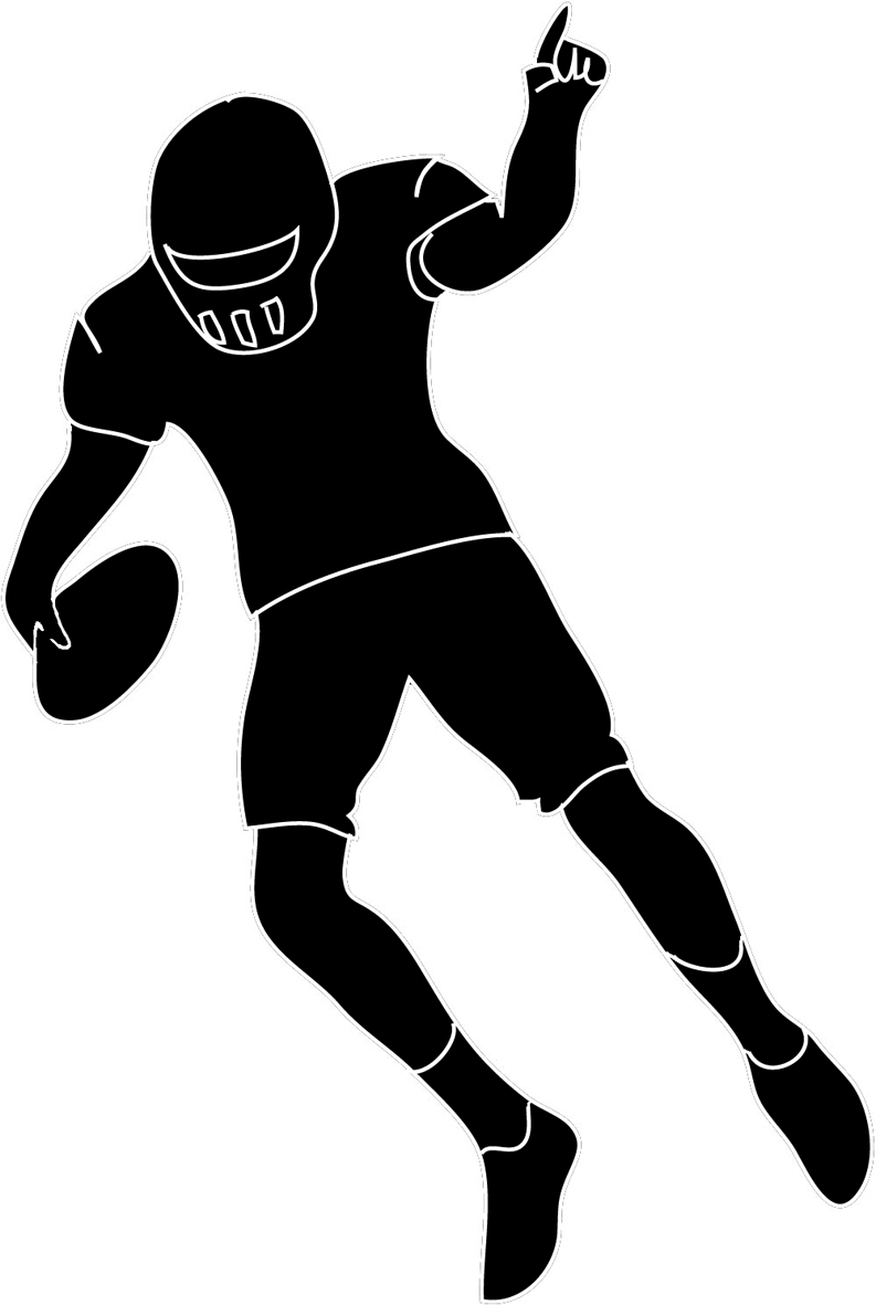 Clipart football player defense free clipart images