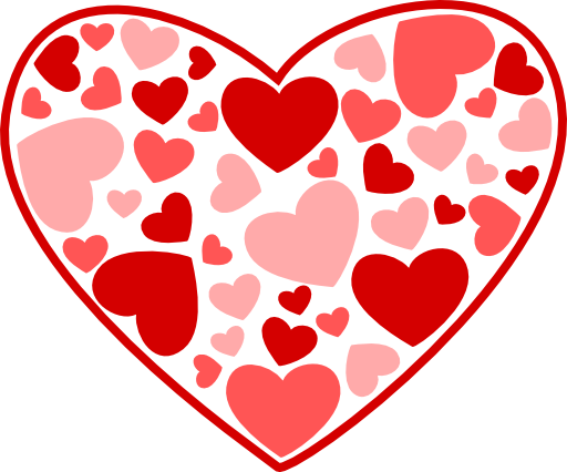 February heart clipart heart clip art romantic for love graphics