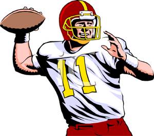 Football player clip art free clipart images